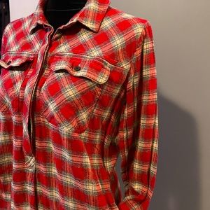 Madewell Plaid Shirt Dress Size Small